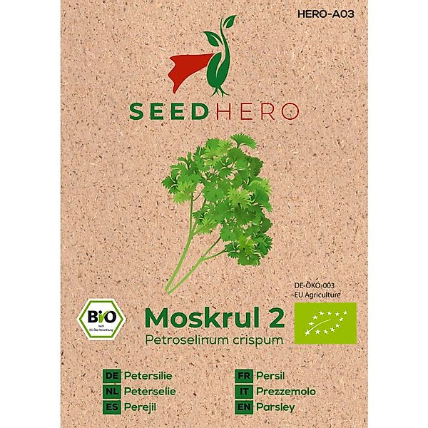 Seedhero BIO Petersilie Moss Curled 2 Samen günstig online kaufen