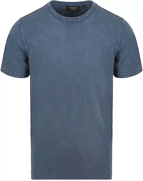 Superdry Slub T Shirt Melange Blau - Größe 3XL günstig online kaufen