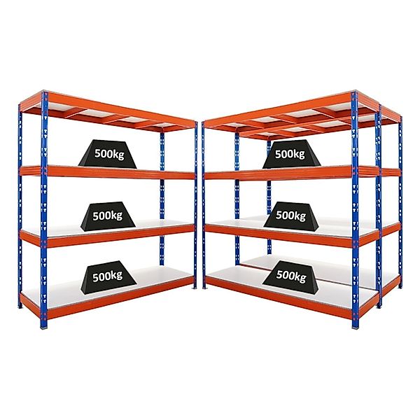PROREGAL Mega Deal 3x Profi Schwerlastregal Rhino HxBxT 200x200x60cm 4 Mela günstig online kaufen