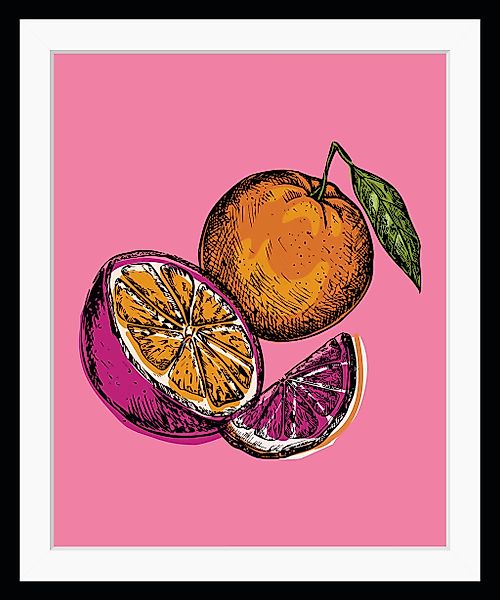 queence Bild "Mara", Obst-Obst Bilder-Kunst-Lebensmittel-Orange, HD Premium günstig online kaufen