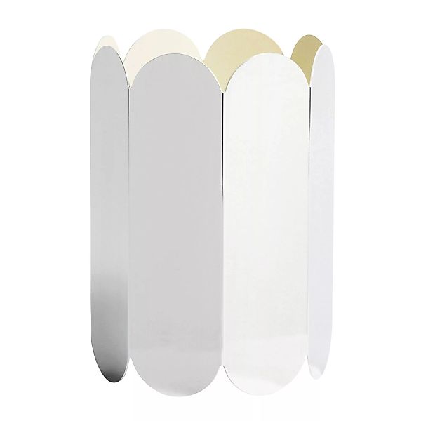 Vase Arcs metall spiegel silber / Metall - Ø 17 x H 25 cm - Hay - Spiegel günstig online kaufen