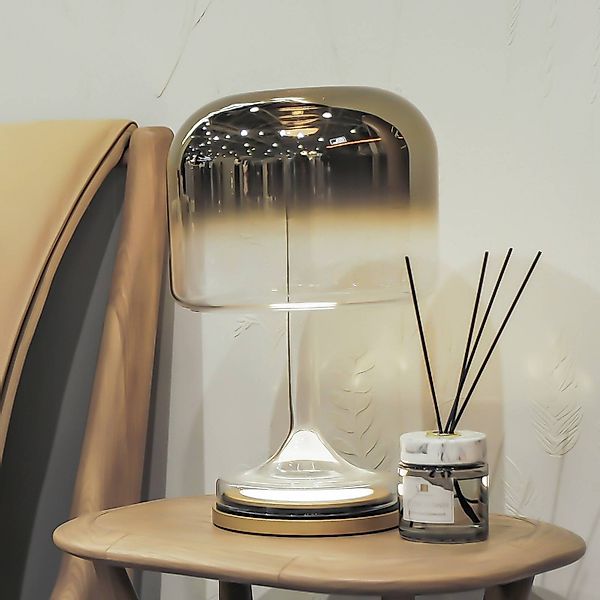Maytoni LED-Tischleuchte Spirito, gold, Glas, Höhe 42 cm günstig online kaufen
