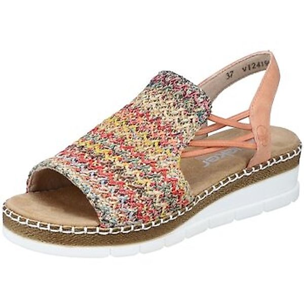 Rieker Sandale, Sommerschuh, Sandalette, Keilabsatz, in modischer Flechtopt günstig online kaufen