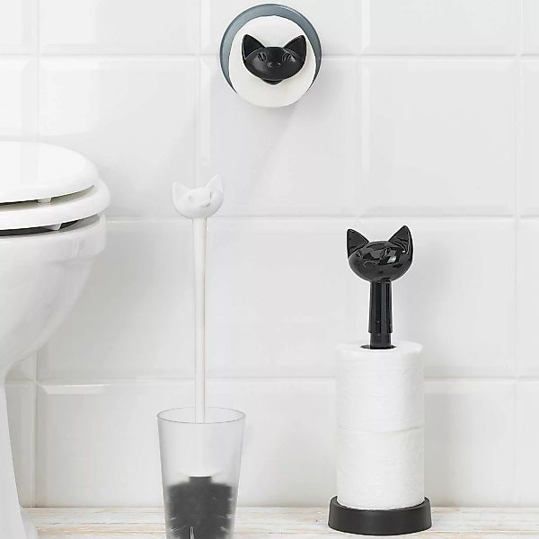 koziol MIAOU Ersatzrollenhalter Toilettenpapierrollenhalter schwarz günstig online kaufen