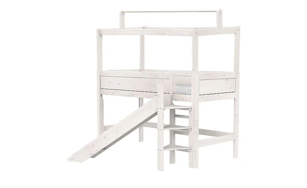 Lifetime Hausbett mit Rutsche  Basis ¦ weiß ¦ Maße (cm): B: 207 H: 225 T: 1 günstig online kaufen