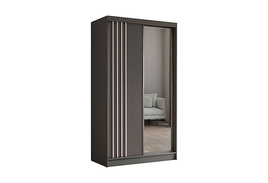 Beautysofa Schiebetürenschrank NELA II mit Spiegel, mit Lamellen, mit Schub günstig online kaufen