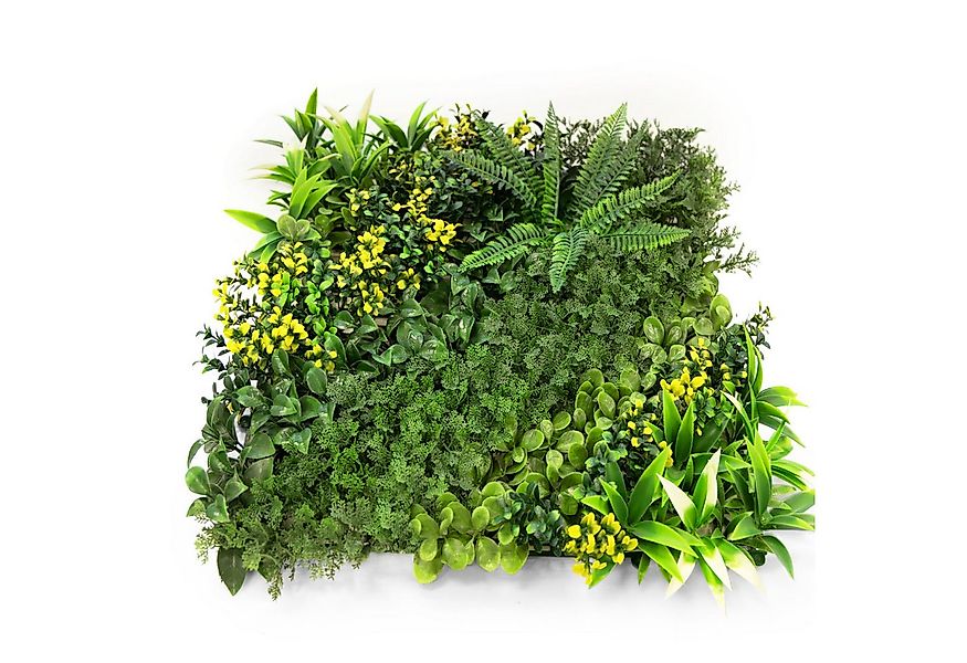 Kunstblume Pflanzenwand Vivagreen, Bringt modernen, grünen Touch, Kubus, Le günstig online kaufen