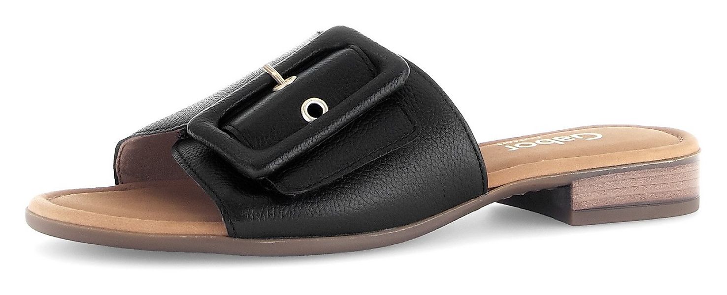 Gabor RHODOS Pantolette, Blockabsatz, Sommerschuh, Komfortschuh in Weite G günstig online kaufen