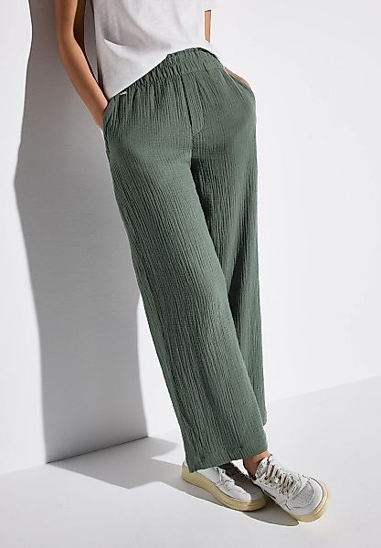 STREET ONE Stoffhose, Sommerhose in Struktur-Optik günstig online kaufen