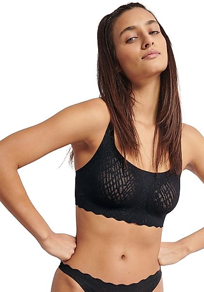 sloggi Bustier "ZERO Feel Bliss Top", nahtlos mit Spitzenoptik günstig online kaufen