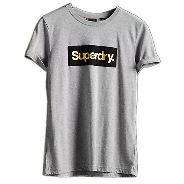 Superdry Core Logo Patina Kurzarm T-shirt L Peppered Grey Grit günstig online kaufen