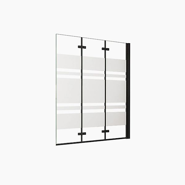 Duschparadies 130 x 140cm Badewannenaufsatz 3tlg Faltwand 6mm Nano Glas Dus günstig online kaufen