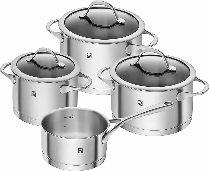 Zwilling Topf-Set »Essence«, Edelstahl 18/10, (Set, 7 tlg., je 1 Kochtopf Ø günstig online kaufen