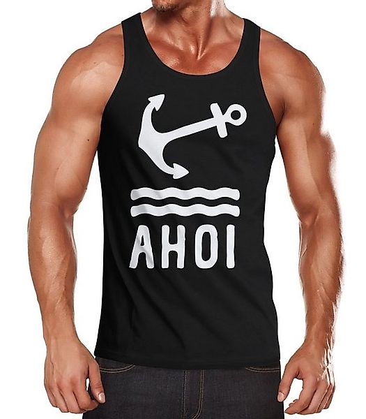 Neverless Tanktop Herren Tank-Top Anker Ahoi Neverless® mit Print günstig online kaufen