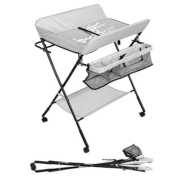 Clanmacy Wickeltisch Baby Wickeltisch Wickelkombination klappbar günstig online kaufen