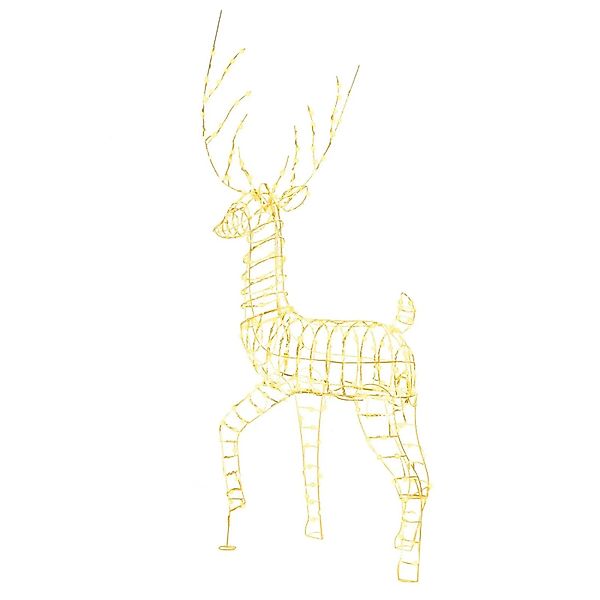 Costway Led Rentier Outdoor Weihnachtsfigur 186 cm günstig online kaufen