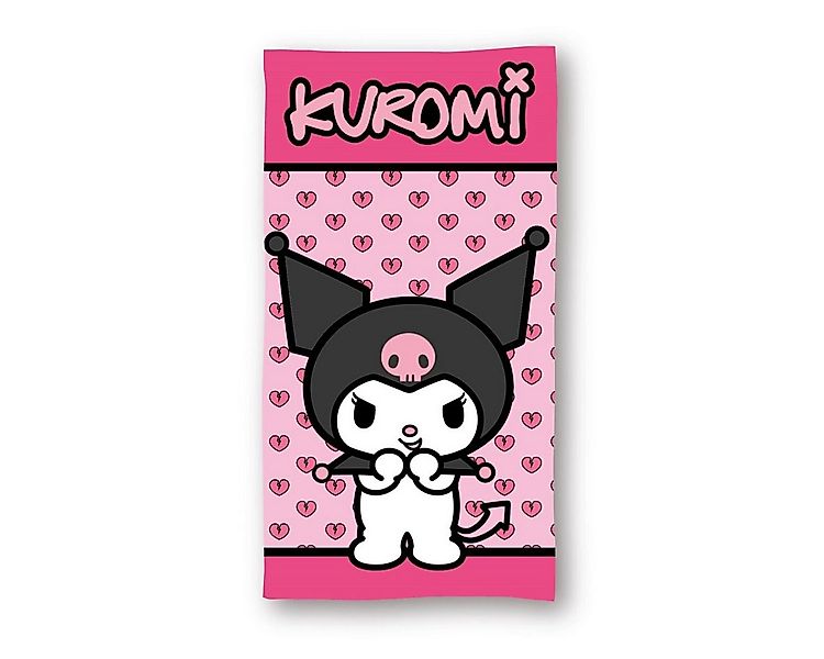 Hello Kitty Badetücher Hello Kitty Kuromi Pink Badehandtuch 70x140cm, 100% günstig online kaufen