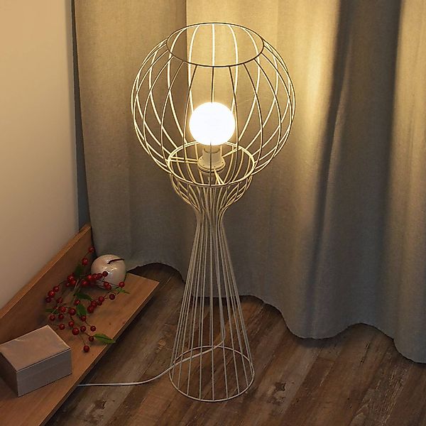 Stehleuchte Mercure, sand, Metall/ Kunststoff, Höhe 93 cm günstig online kaufen