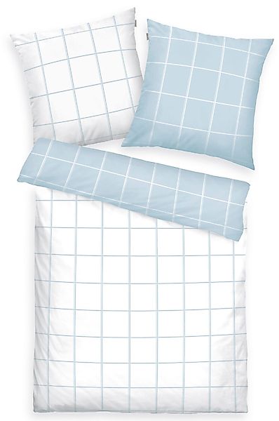 TOM TAILOR HOME Bettwäsche "LARGE CHECK in Gr. 135x200cm oder 155x220cm" 2 günstig online kaufen
