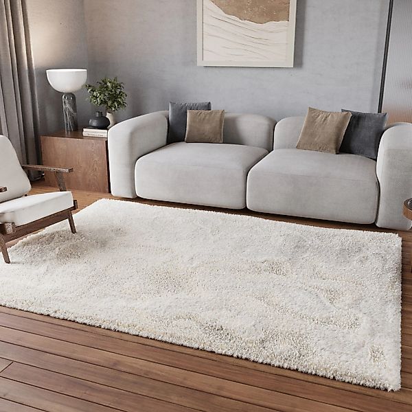 Homie Living Teppich "Parma" quadratisch 50 mm Höhe Hochflor, gewebt, kusch günstig online kaufen