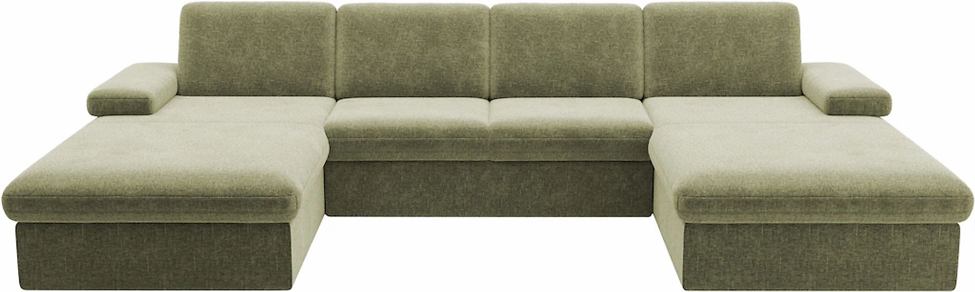 sit&more Wohnlandschaft "Moreno U-Form, B: 309 cm" mit Armteilverstellung, günstig online kaufen