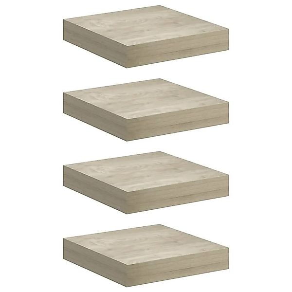 vidaXL Schwebende Wandregale 4 Stk Eichefarben 23x23,5x3,8cm MDF 323867 günstig online kaufen