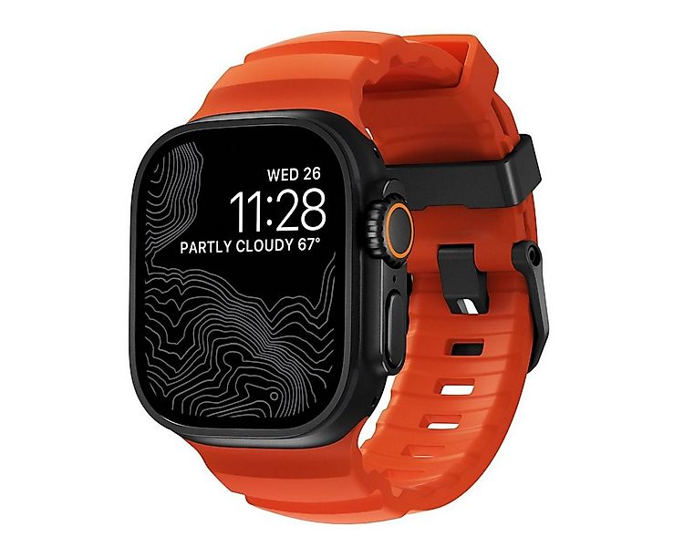 Nomad Smartwatch-Armband Rocky Point Band 42/44/45/ 49mm Magma Connector günstig online kaufen