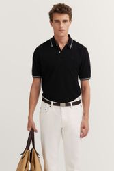 bugatti Poloshirt mit Kontraststreifen und Bruststickerei günstig online kaufen