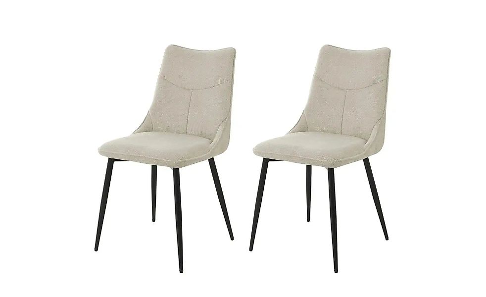 Esszimmerstuhl 2er-Set  Carlo ¦ beige ¦ Maße (cm): B: 59 H: 88 Stühle > Ess günstig online kaufen