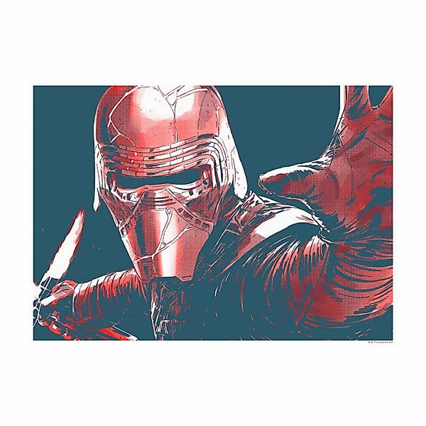 Komar Wandbild Star Wars Faces Kylo Star Wars B/L: ca. 40x30 cm günstig online kaufen