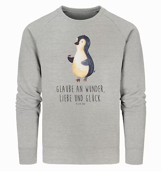 Mr. & Mrs. Panda Longpullover Größe XS Pinguin Marienkäfer - Heather Grey - günstig online kaufen