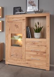 VOGL Möbelfabrik Highboard Breite 107 cm, Teilmassivholz, Made in Germany günstig online kaufen