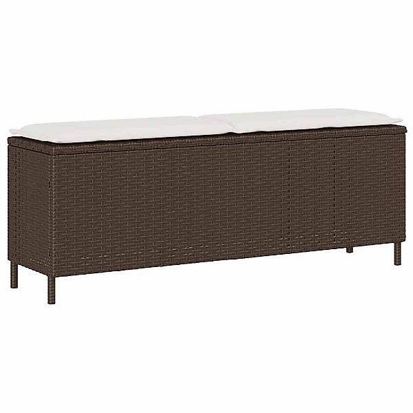 vidaXL Gartenbank Gartenbank mit Kissen Braun günstig online kaufen