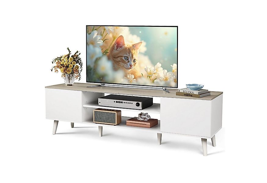WLIVE TV-Schrank Lowboard mit 2 Türen, Fernsehschrank für Fernseher bis zu günstig online kaufen
