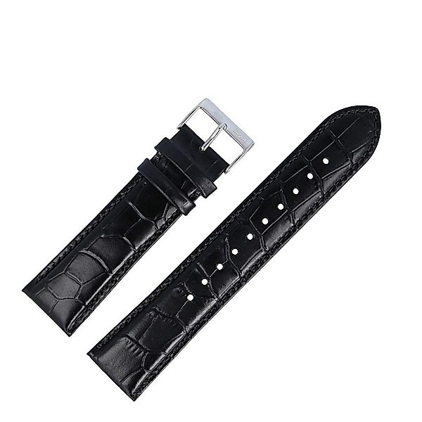 BOSS Uhrenarmband 22mm Leder Schwarz 659302561 günstig online kaufen