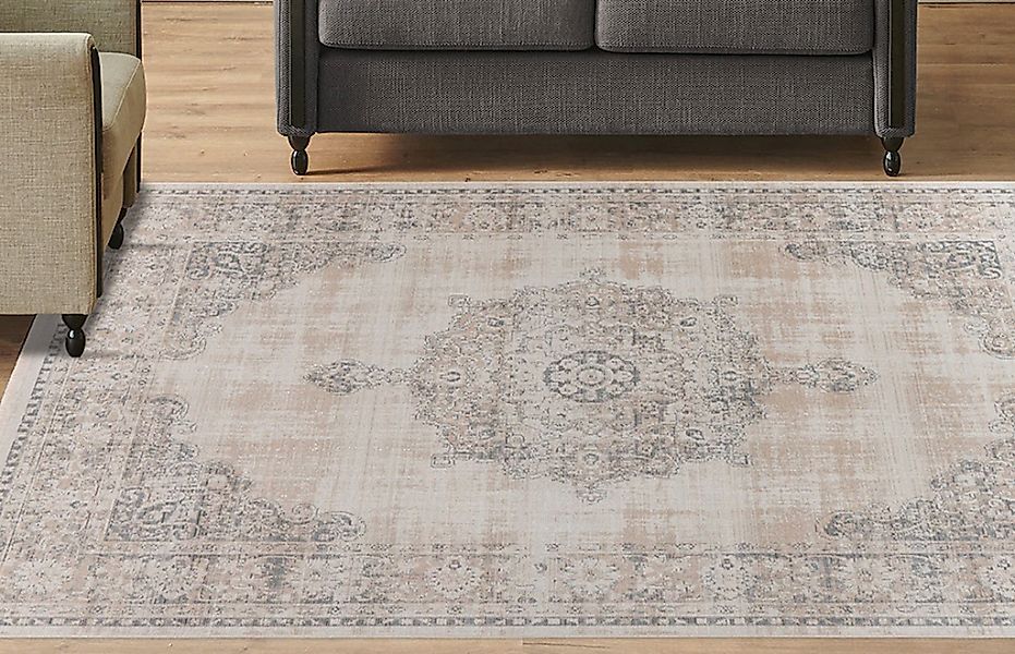 Kayoom Teppich "Milan 125" rechteckig 5 mm Höhe ca. 436.800 Points/qm, Kurz günstig online kaufen