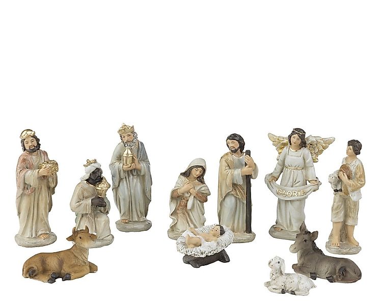 Kaemingk Krippe Dekofiguren-Set Weihnachtskrippe Polyresin 4-11 cm günstig online kaufen
