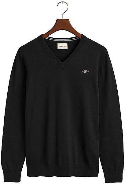 Gant V-Ausschnitt-Pullover "Classic Cotton V-Neck", Premium Strickjersey au günstig online kaufen