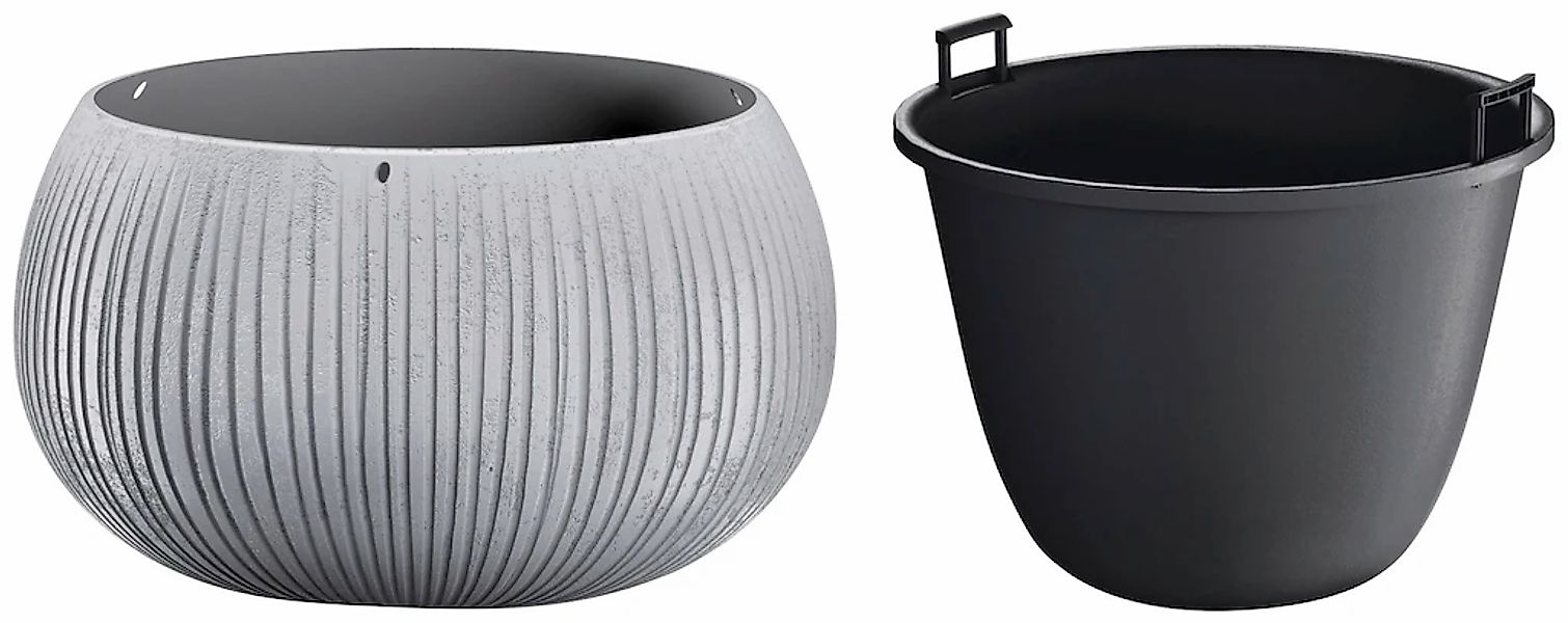 Prosperplast Blumentopf "Beton Bowl" Ø37cm x 21,8cm günstig online kaufen