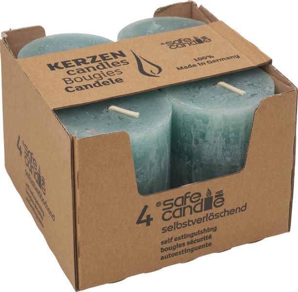 Wenzel Stumpenkerze Stumpenkerze Rustik, 4 Stück günstig online kaufen