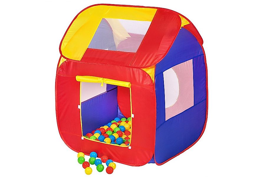 tectake Spielzelt Kinderzelt mit 200 Bällen mit 200 Bällen und abnehmbarem günstig online kaufen