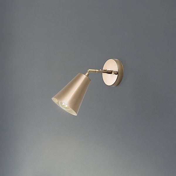 Wandleuchte Evander, goldfarben, Metall, Höhe 21 cm, E27 günstig online kaufen