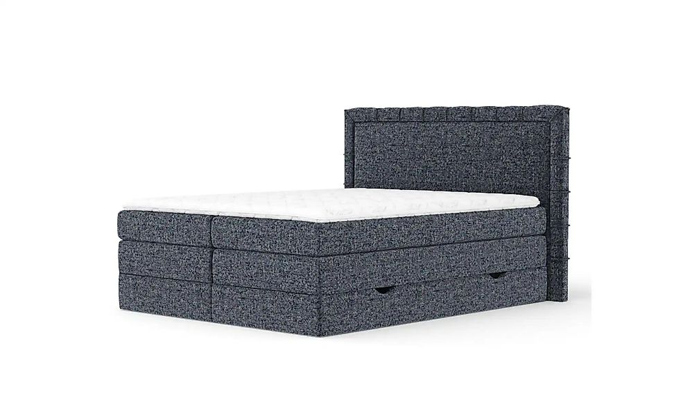 Boxspringbett mit Stauraum   ¦ blau ¦ Maße (cm): B: 207 H: 123 Betten > Kom günstig online kaufen