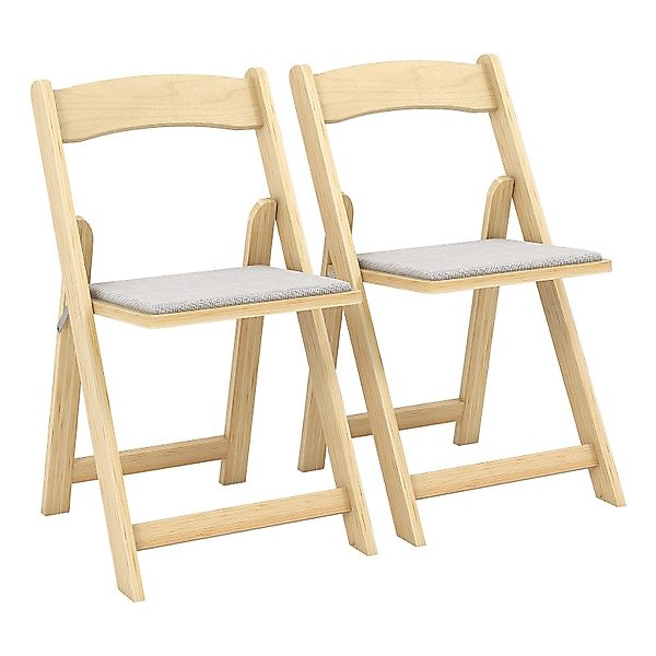 COSTWAY Klappstuhl, 2er Set Esszimmerstuhl, gepolsterte günstig online kaufen