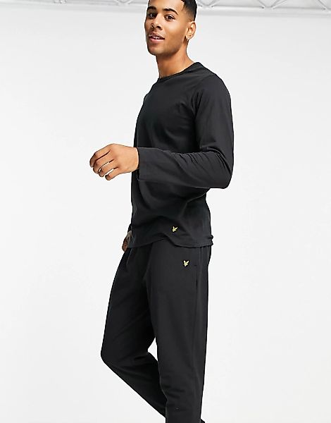 Lyle & Scott Bodywear – Stanley – Set aus langärmligem Shirt und Jogginghos günstig online kaufen