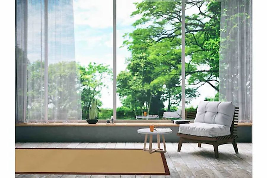 carpetfine Sisalteppich »Sisal«, rechteckig, 5 mm Höhe, mit farbiger Bordür günstig online kaufen