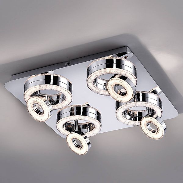 JUST LIGHT Deckenleuchte »TIM«, 8 flammig, Leuchtmittel LED-Board   LED fes günstig online kaufen