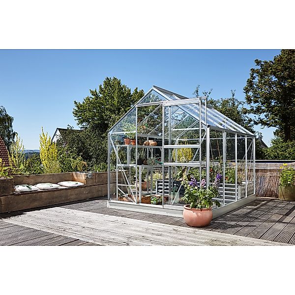 Vitavia Gewächshaus Planet 5000 Schwarz 5 m² inkl. Fundamentrahmen günstig online kaufen