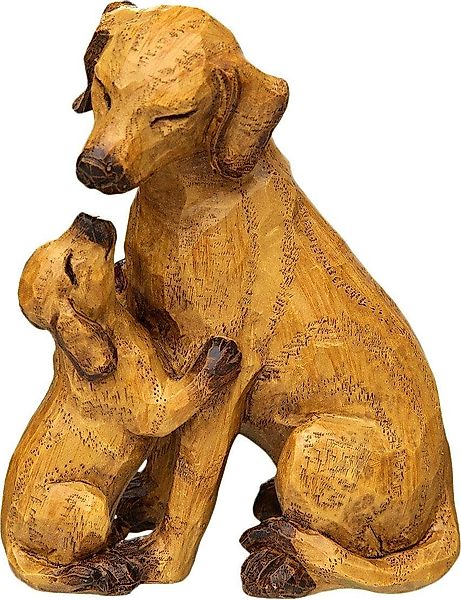 Ambiente Haus Dekofigur Hund mit Welpe, günstig online kaufen