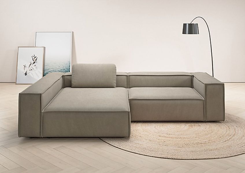 Places of Style Ecksofa »Watertown, moderne XXL L-Form, 306 cm breit«, Komf günstig online kaufen